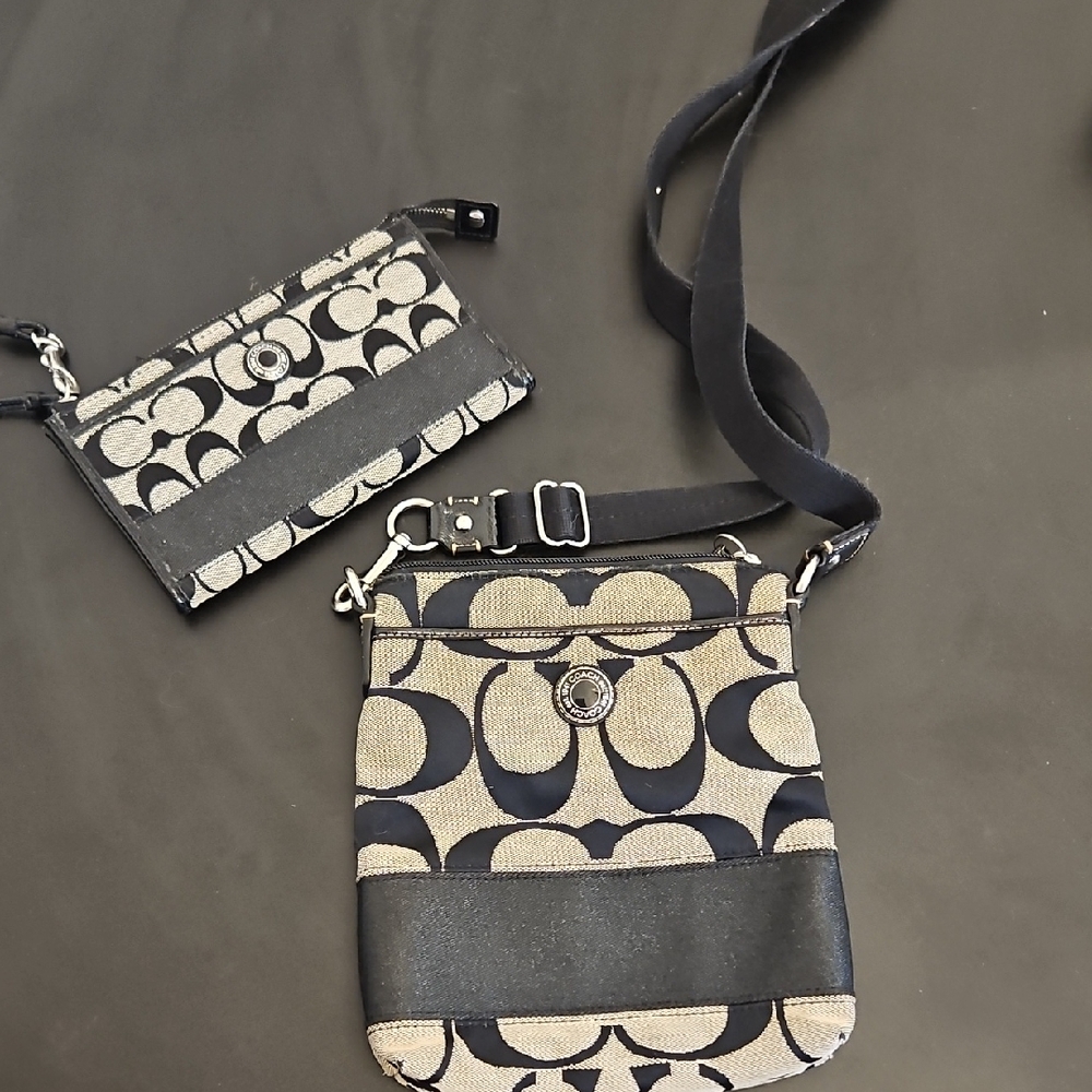 Stylish Black and Tan Women's Crossbody Bag